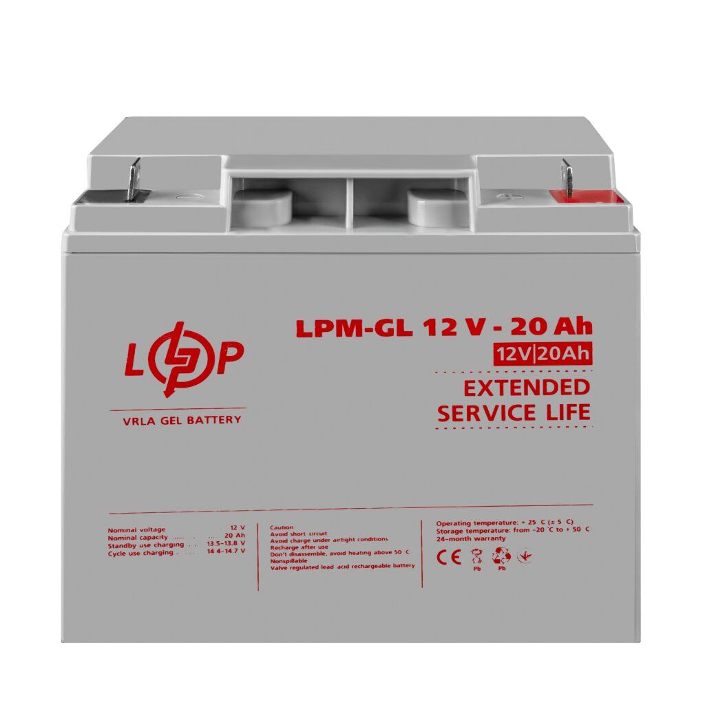 Акумулятор гелевий LPM-GL 12V - 20 Ah
