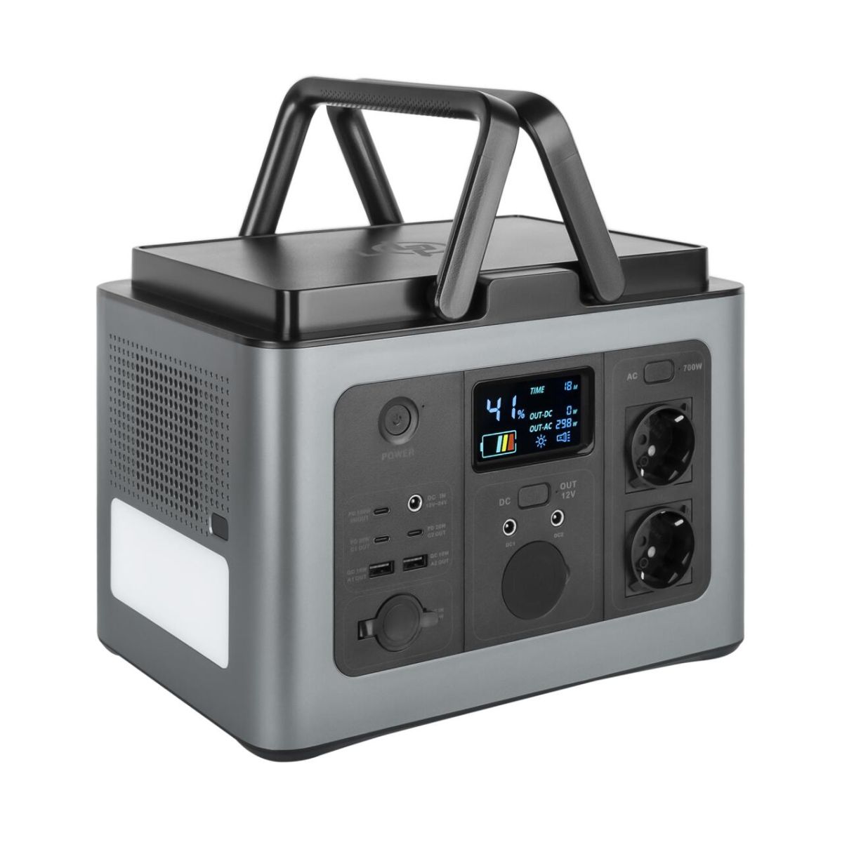 Багатофункціональна портативна зарядна станція LP CHARGER MPPT 700 Pro (700W, 614Wh)