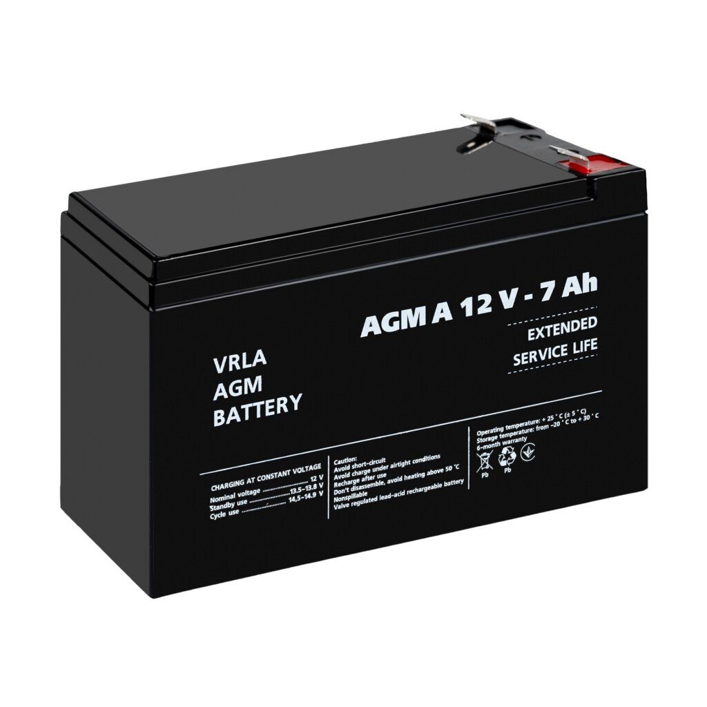 Акумулятор для сигналізації AGM А 12V - 7 Ah