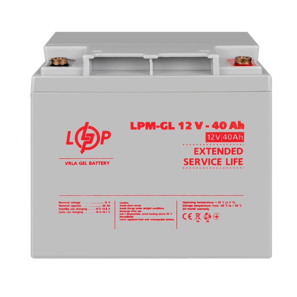 Акумулятор гелевий LPM-GL 12V - 40 Ah