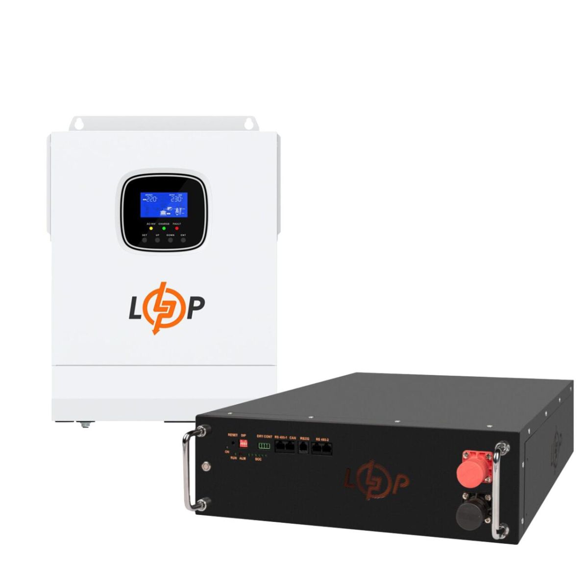 Комплект резервного живлення LogicPower ДБЖ 3500W + літієва (LiFePO4) батарея 5120 Wh