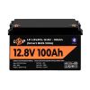 Акумулятор LP LiFePO4 12V (12,8V) - 100 Ah (1280Wh) (Smart BMS 100А) з BT пластик