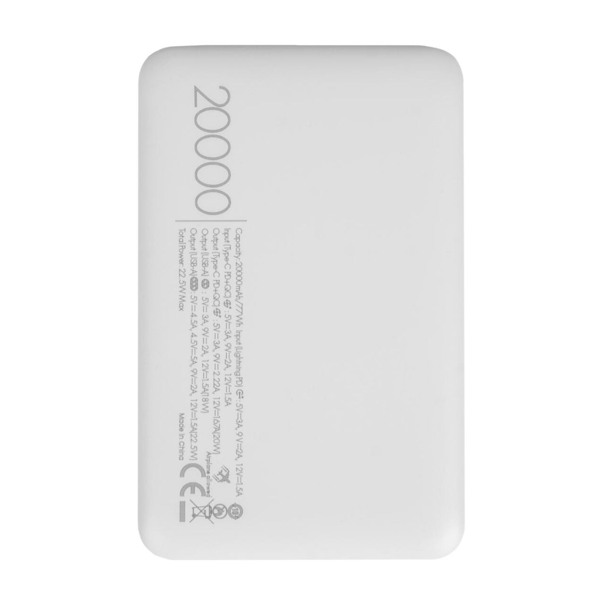 Зовнішній акумулятор (Power Bank) LP PQ22 20000mAh 22.5W