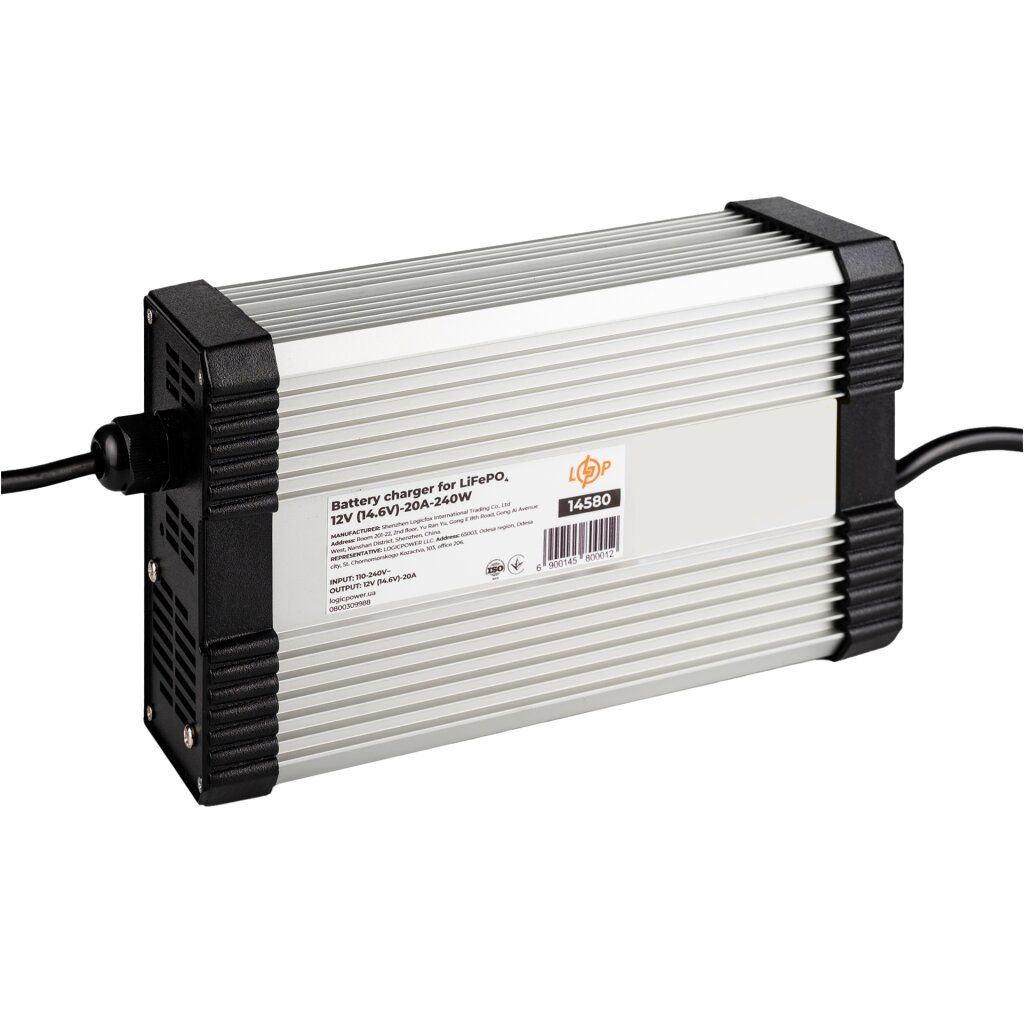 Зарядний пристрій для акумуляторів LiFePO4 12V (14.6V)-20A-240W