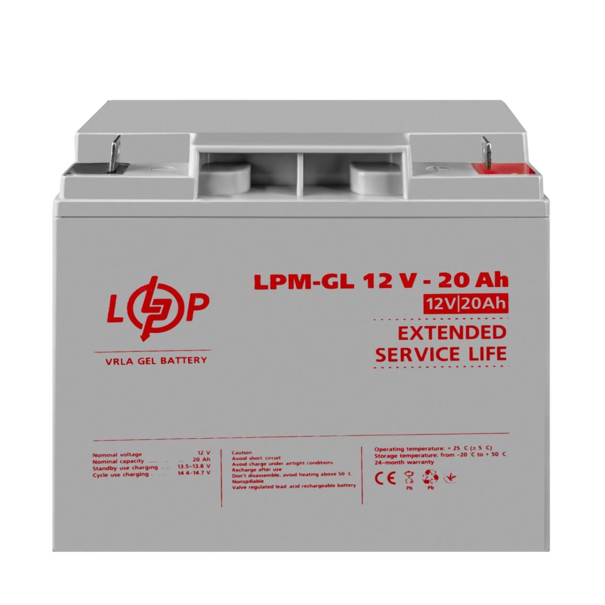 Акумулятор гелевий LPM-GL 12V - 20 Ah