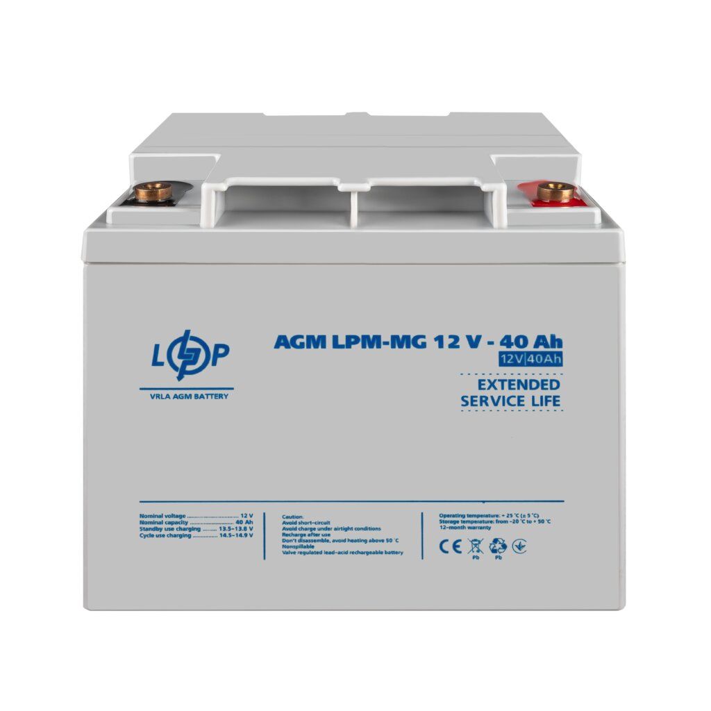Акумулятор мультигелевий LPM-MG 12V - 40 Ah