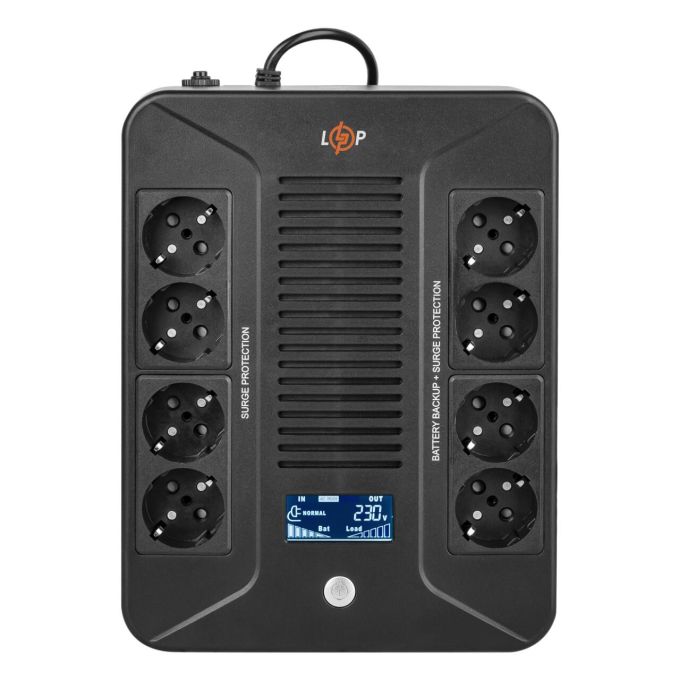 Лінійно-інтерактивне ДБЖ LP-1000VA-8PS (600Вт)