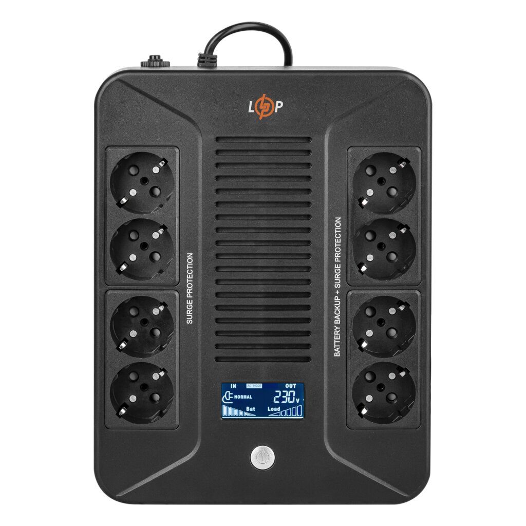 Лінійно-інтерактивне ДБЖ LP-1000VA-8PS (600Вт)