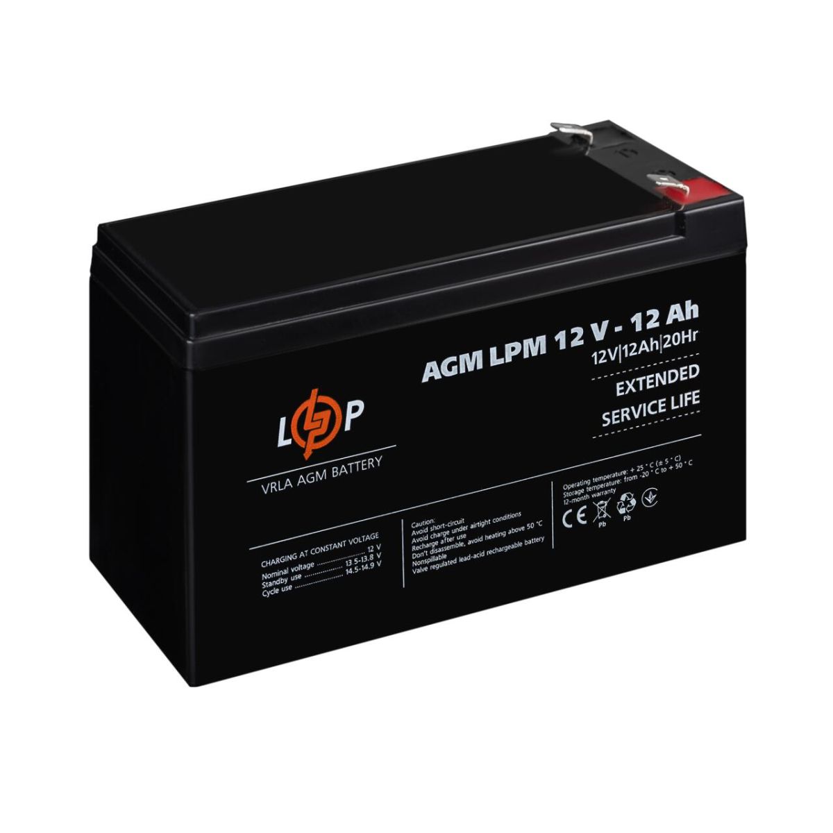 Акумулятор AGM LPM 12V - 12 Ah