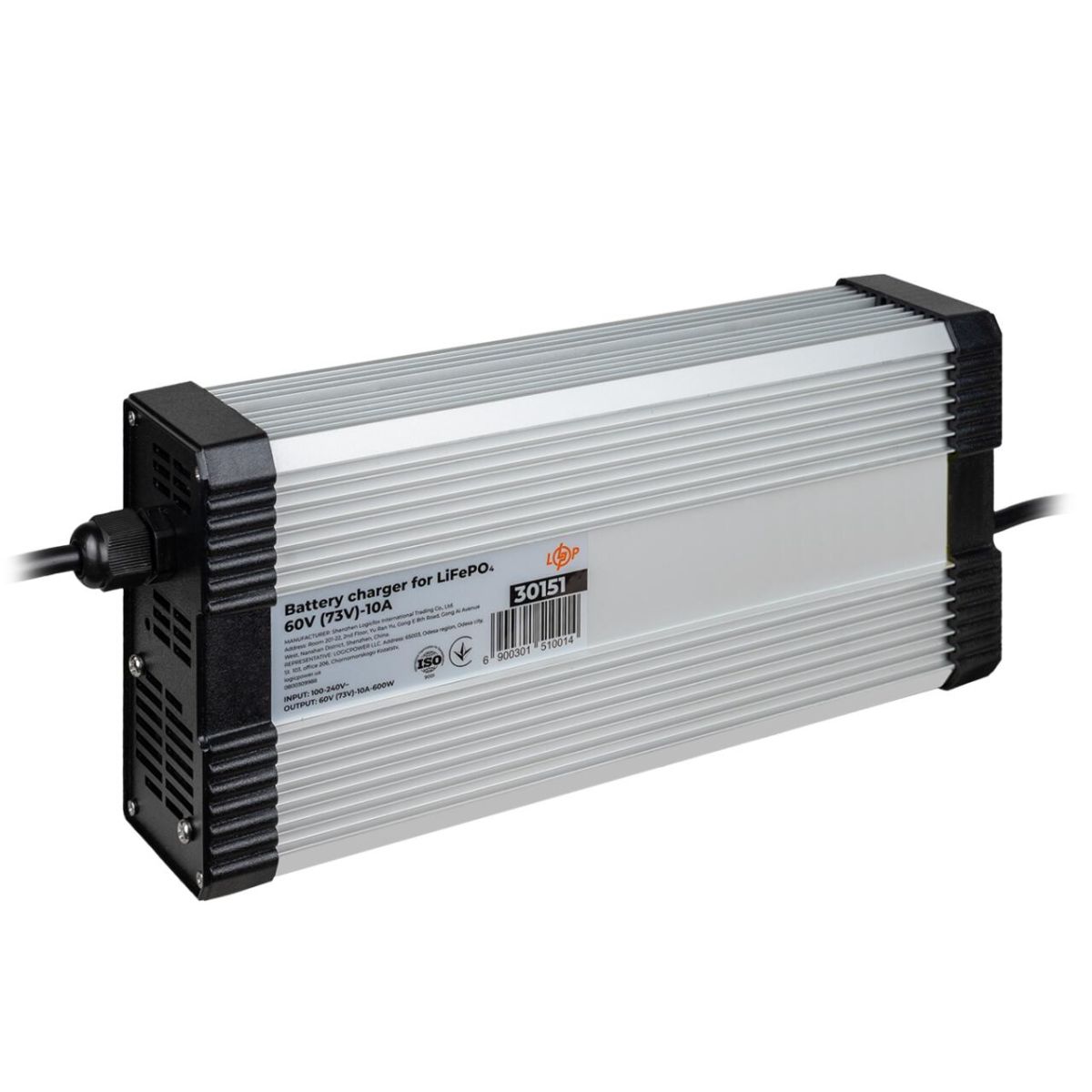 Зарядний пристрій для акумуляторів LiFePO4 60V (73V)-10A-600W