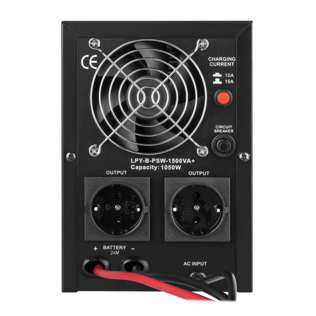 ДБЖ з правильною синусоїдою 24V LPY-B-PSW-1500VA+(1050Вт) 10A/15A