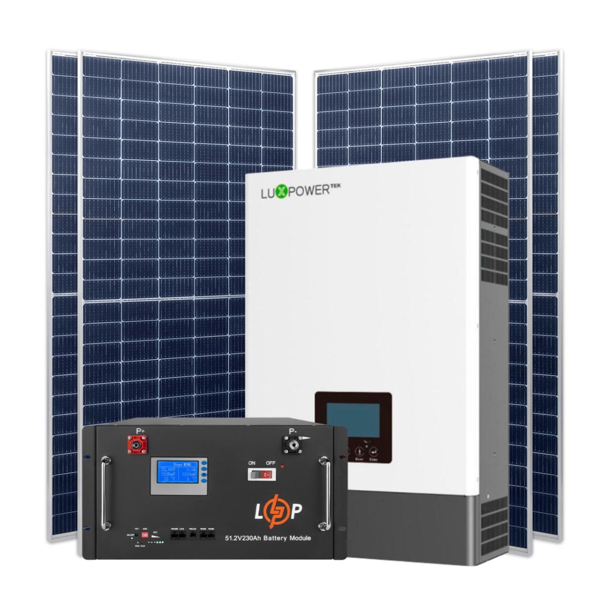 Комплект СЕС 6kW Luxpower АКБ 11.77kWh (літій) 230 Ah Преміум