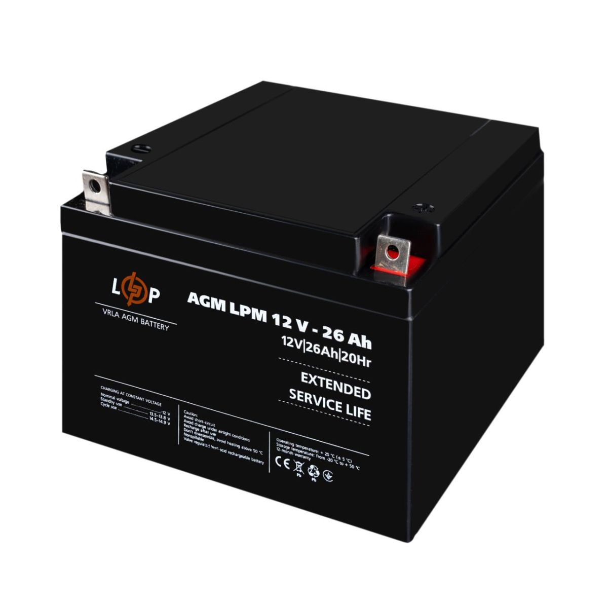 Акумулятор AGM LPM 12V - 26 Ah