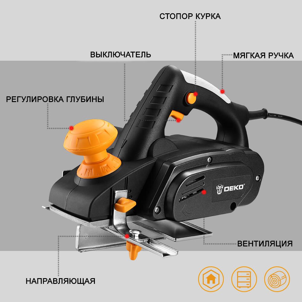 Електричний рубанок DEKO 12177