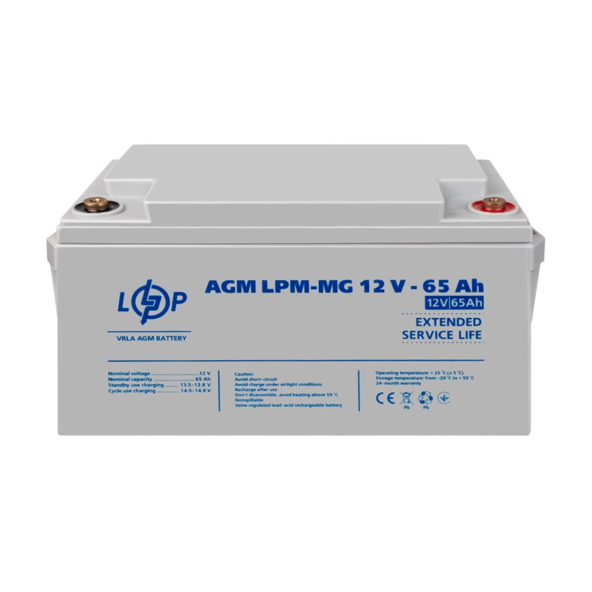 Акумулятор мультигелевий LPM-MG 12V - 65 Ah
