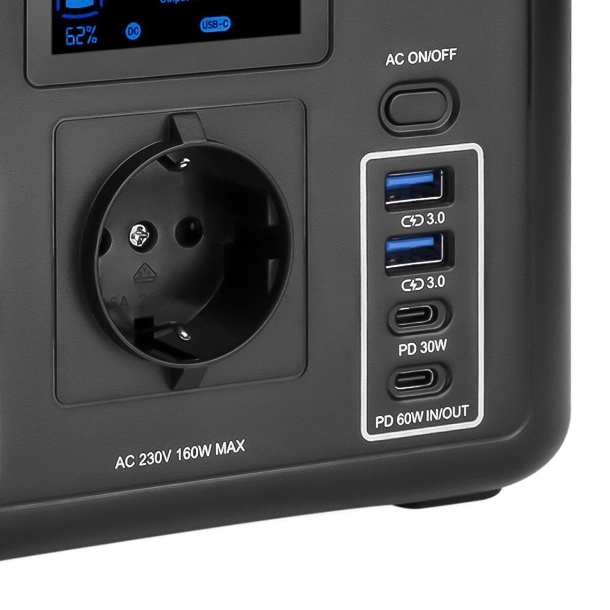 Багатофункціональна портативна зарядна станція LP CHARGER 160 (160W, 204Wh)