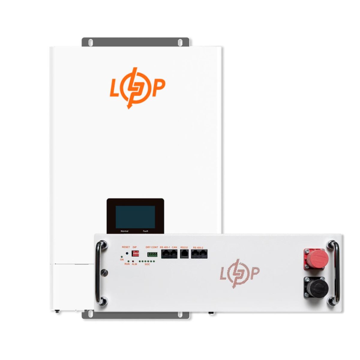 Комплект резервного живлення LogicPower ДБЖ W6000 + літієва (LiFePO4) батарея 5120 Вт/год (37760+37541 100 Ah)