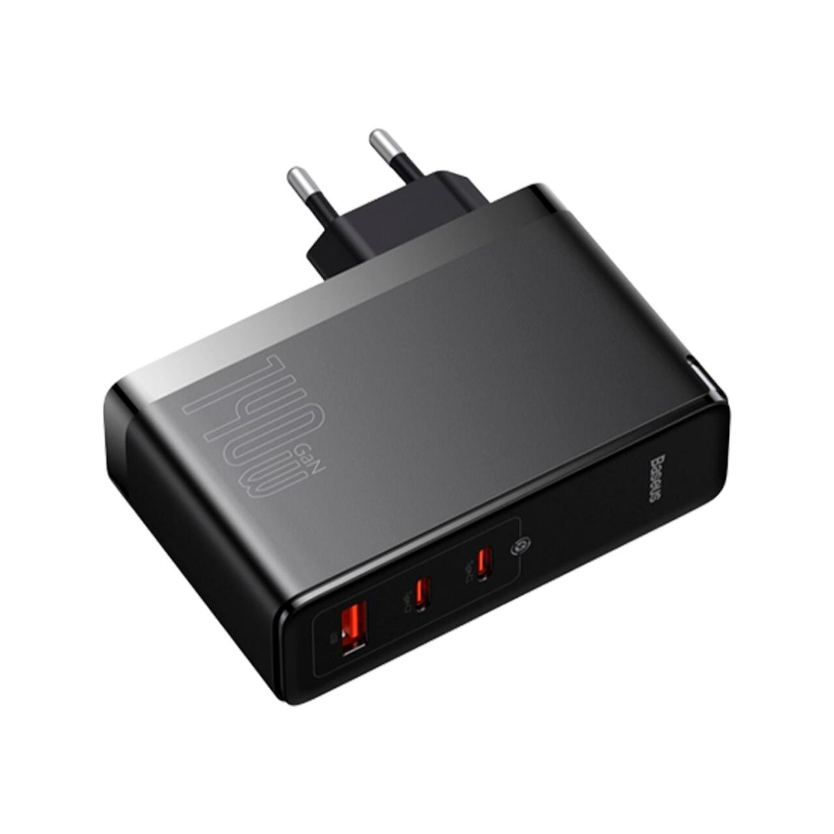 Мережевий зарядний пристрій Baseus GaN5 Pro 3 порта, USB + Type-C 140W Черный (CCGP100201)