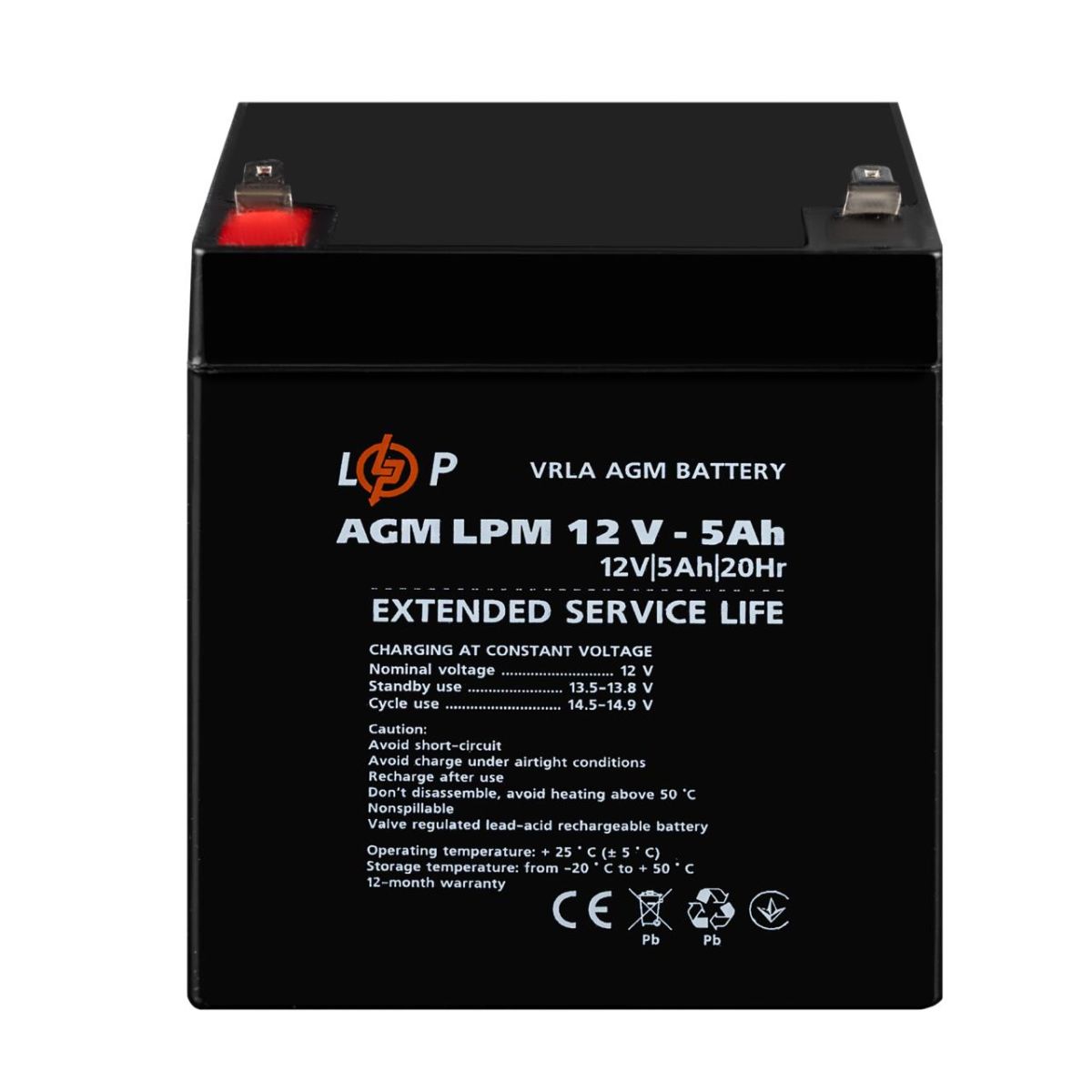 Акумулятор AGM LPM 12V - 5 Ah