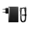 Мережевий зарядний пристрій Baseus GaN5 Pro 3 порта, USB + Type-C 140W Черный (CCGP100201)