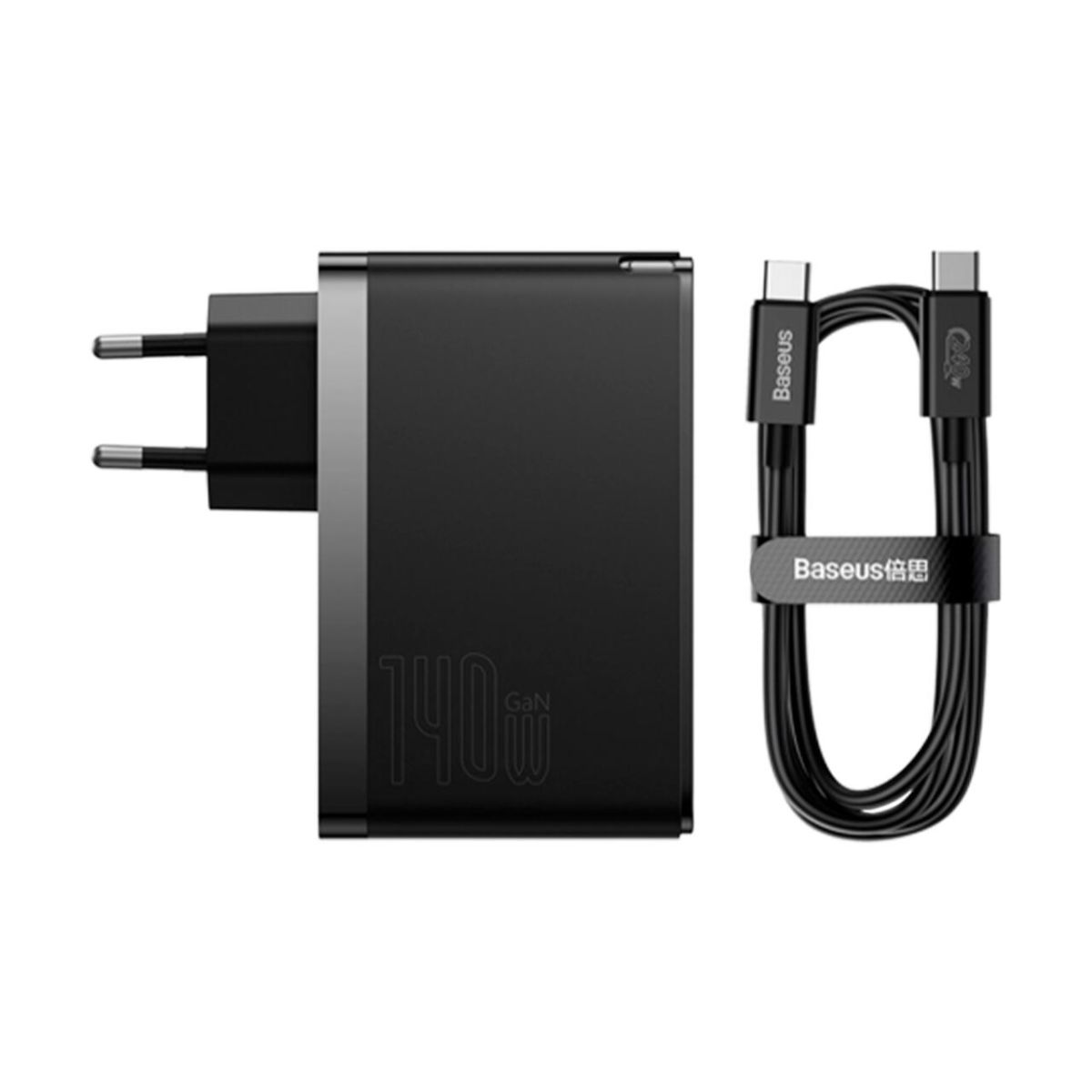 Мережевий зарядний пристрій Baseus GaN5 Pro 3 порта, USB + Type-C 140W Черный (CCGP100201)