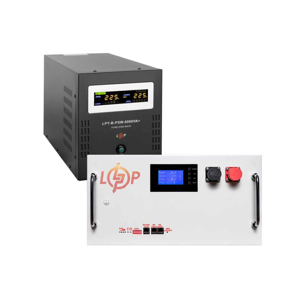 Комплект резервного живлення LogicPower B6000 + літієва (LiFePO4) батарея 16128 Ватт