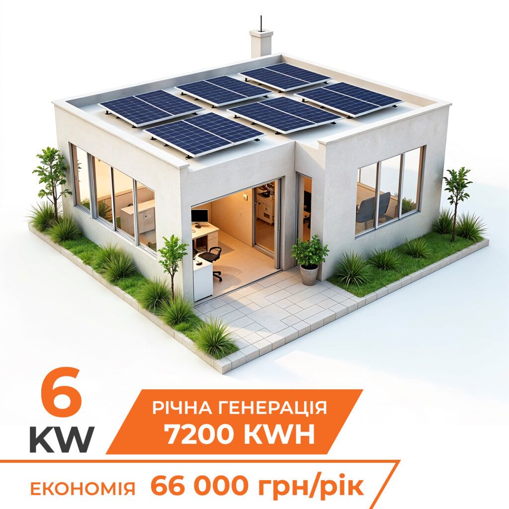 Комплект СЕС 6kW LP АКБ 11,7kWh (літій) 230Ah (від 5 годин автономності)