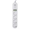Мережевий фільтр (подовжувач) LP F24U4 (4x230V-2500W, 4xUSB-5V/3,4A 17W Auto Max)