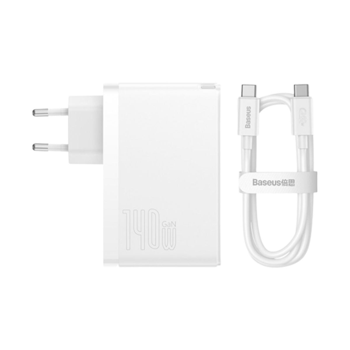 Мережевий зарядний пристрій Baseus GaN5 Pro 3 порта, USB + Type-C 140W Белый (CCGP100202)