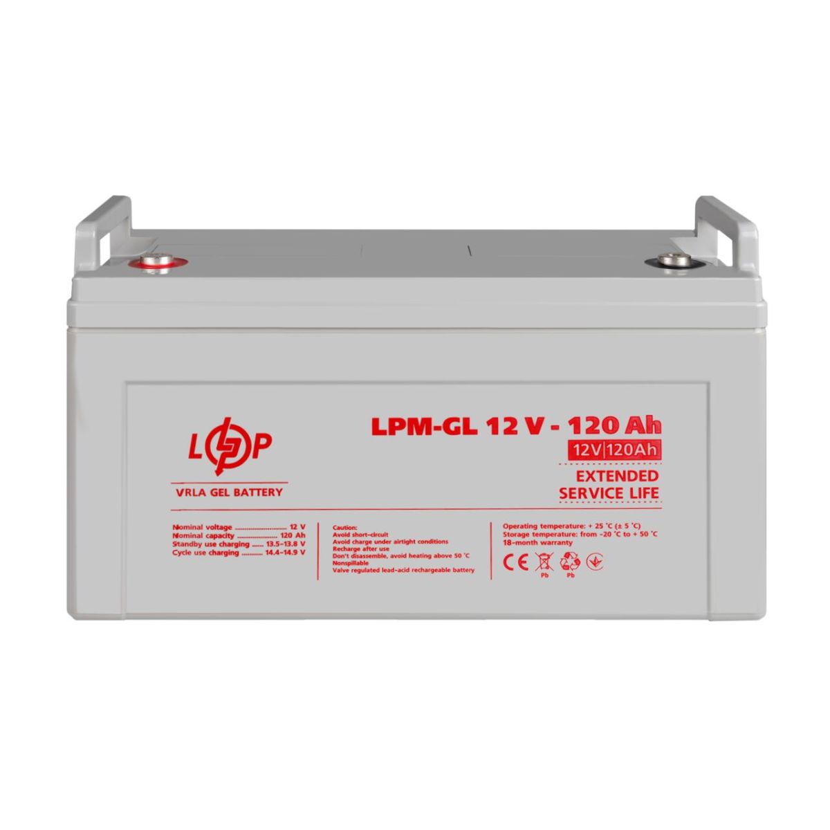 Акумулятор гелевий LPM-GL 12V - 120 Ah