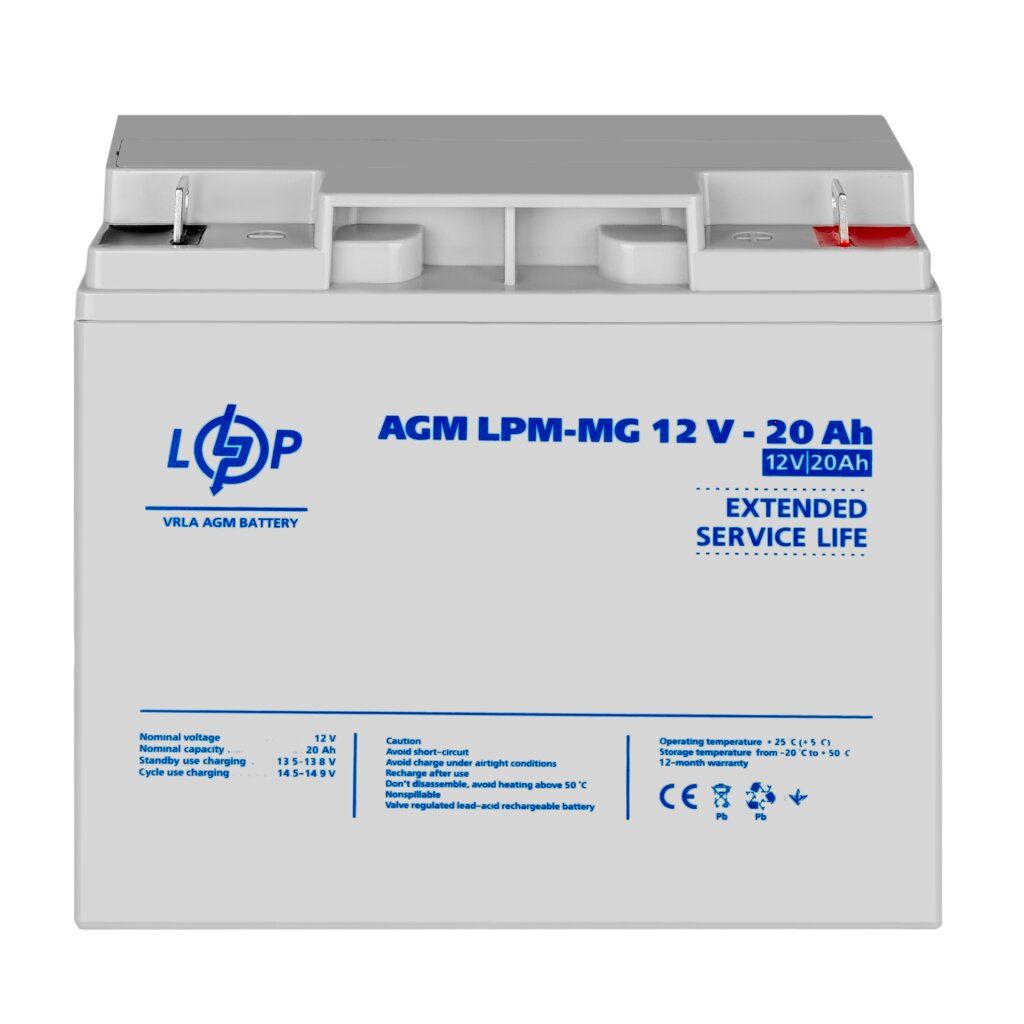 Акумулятор мультигелевий LPM-MG 12V - 20 Ah