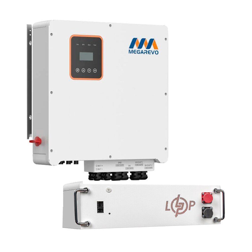 Комплект резервного живлення LogicPower ДБЖ 15000W + літієва (LiFePO4) батарея 15360 Wh