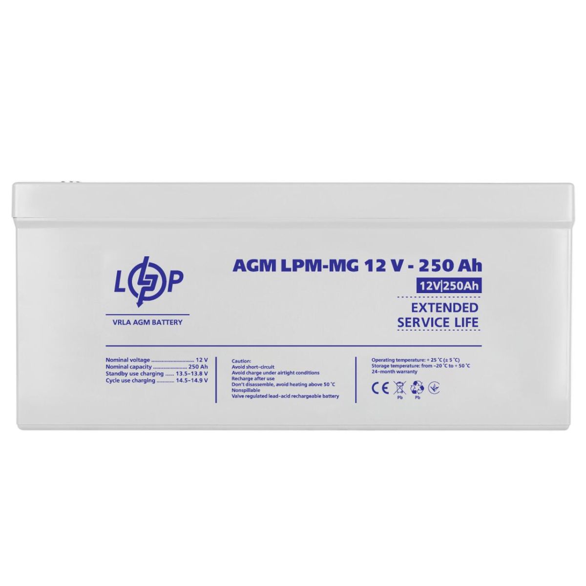 Акумулятор мультигелевий LPM-MG 12V - 250 Ah