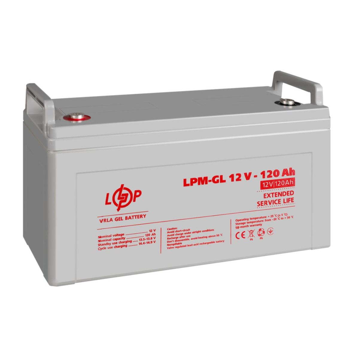 Акумулятор гелевий LPM-GL 12V - 120 Ah