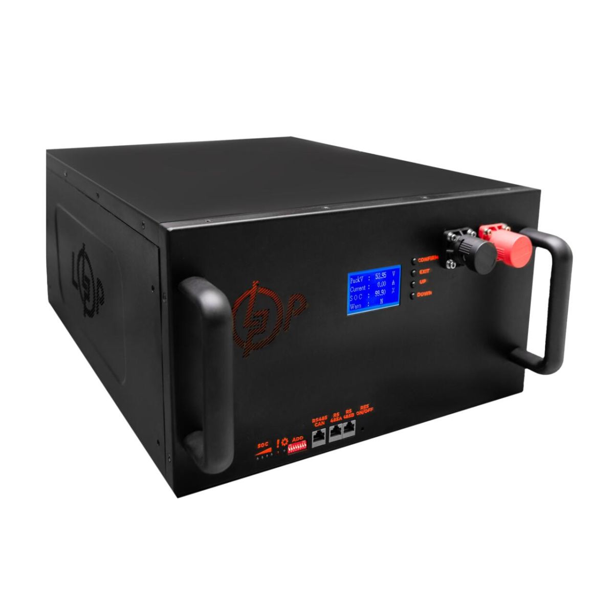 Акумулятор LP LiFePO4 51,2V - 230 Ah (11776Wh) (Smart BMS 200A/100А) з LCD метал RM RS485/CAN