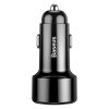 Автомобільний зарядний пристрій Baseus Magic Series Dual-USB QC 3.0 45W Black (CCMLC20A-01)