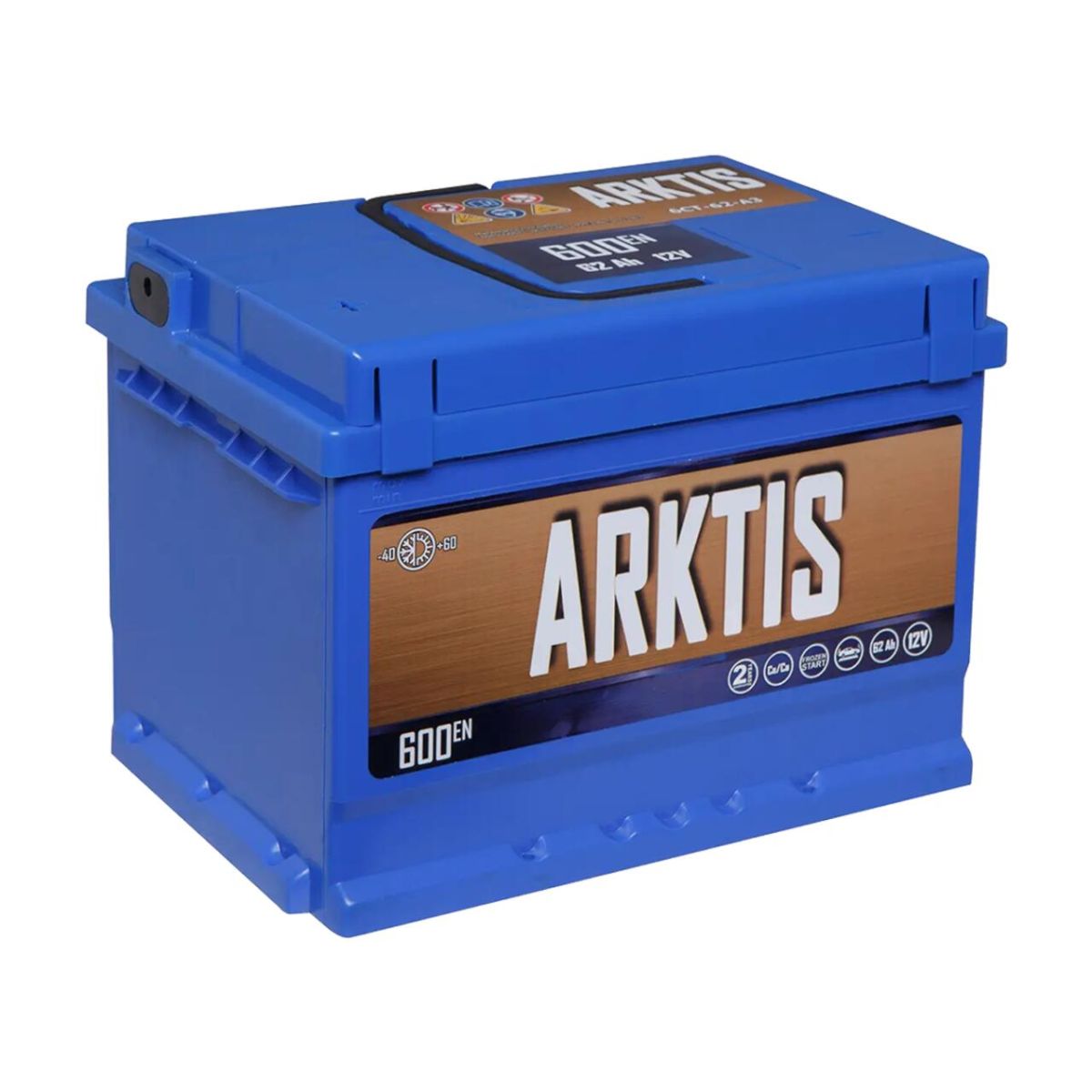 Акумулятор авто Мегатекс «ARKTIS» 6СТ-62-АЗ (лев) euro ТХП 600