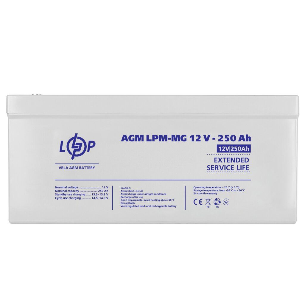 Акумулятор мультигелевий LPM-MG 12V - 250 Ah