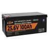 Акумулятор LP LiFePO4 24V (25,6V) - 100 Ah (2560Wh) (Smart BMS 100А) з BT пластик