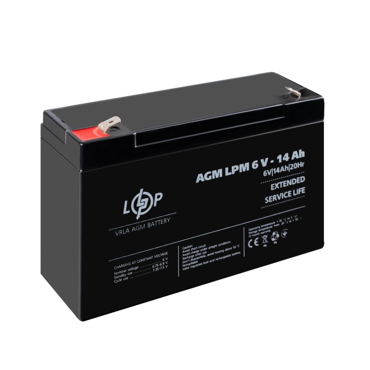 Акумулятор AGM LPM 6V - 14 Ah