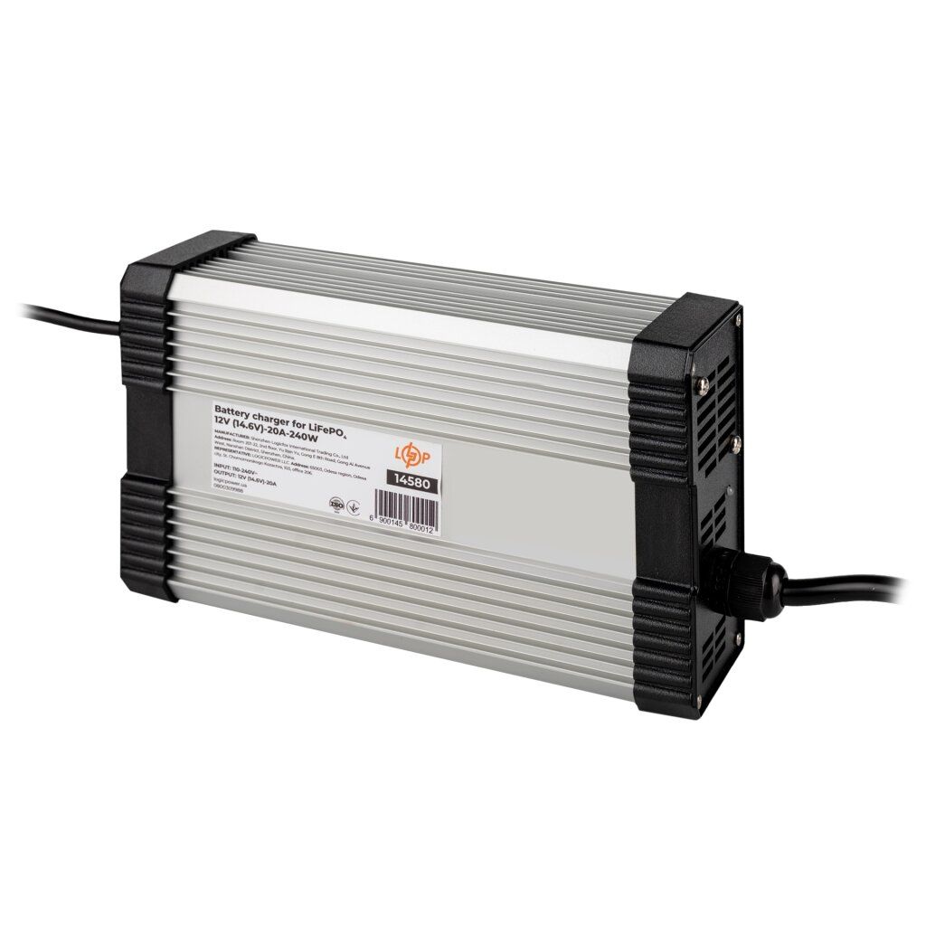 Зарядний пристрій для акумуляторів LiFePO4 12V (14.6V)-20A-240W