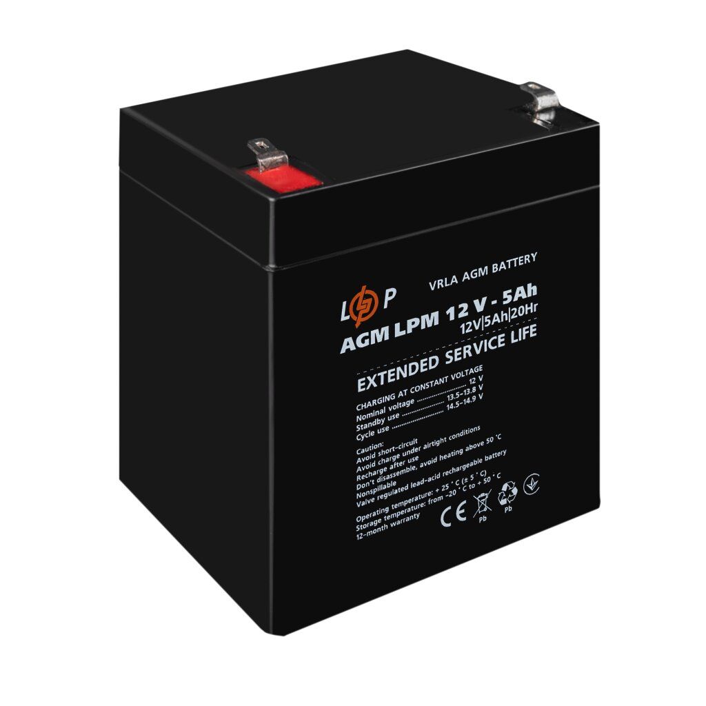 Акумулятор AGM LPM 12V - 5 Ah