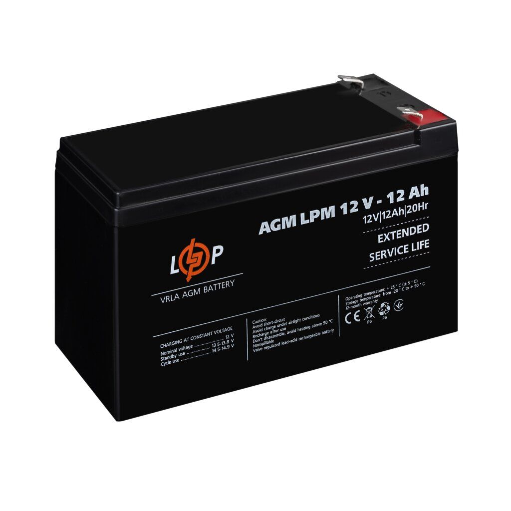 Акумулятор AGM LPM 12V - 12 Ah