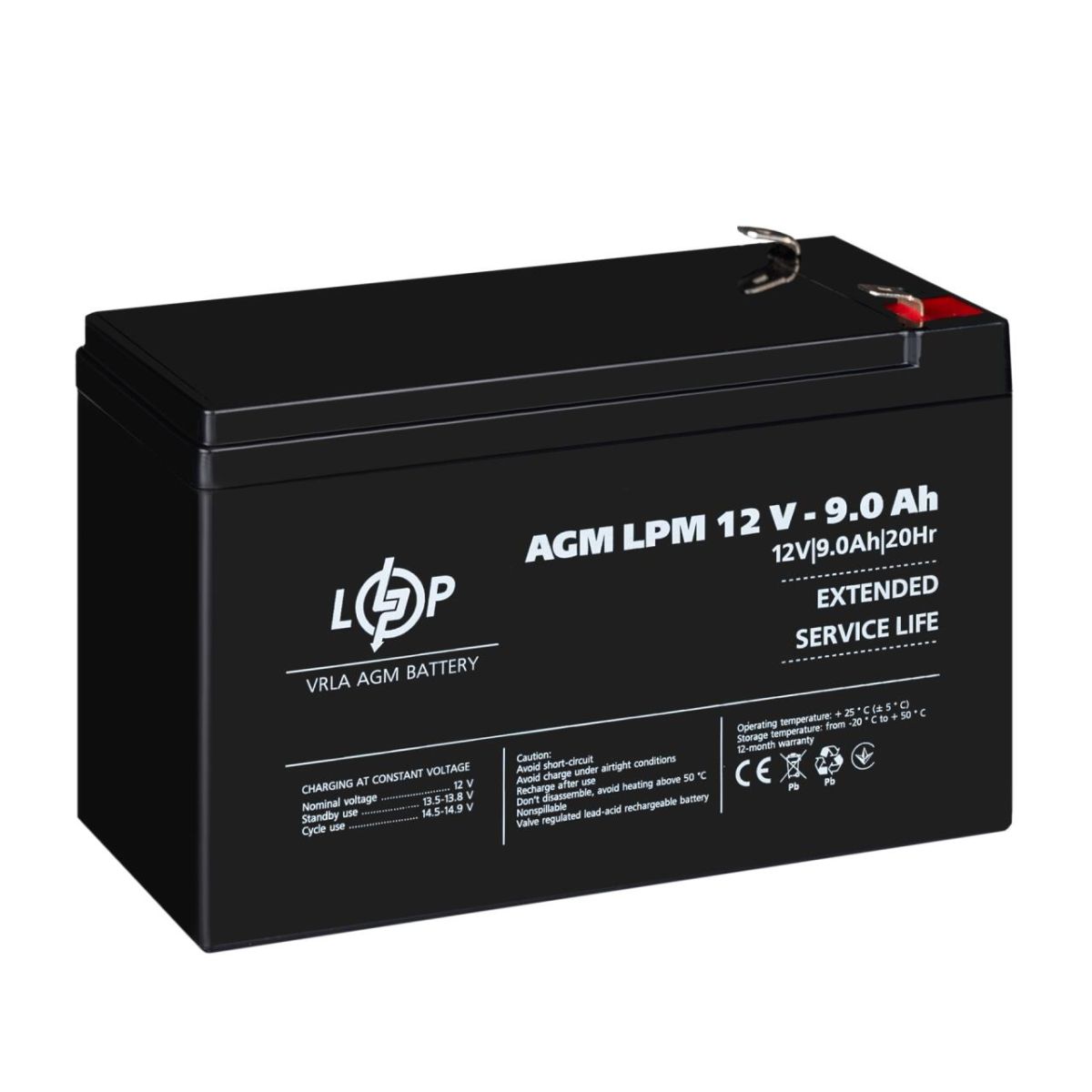 Акумулятор AGM LPM 12V - 9 Ah