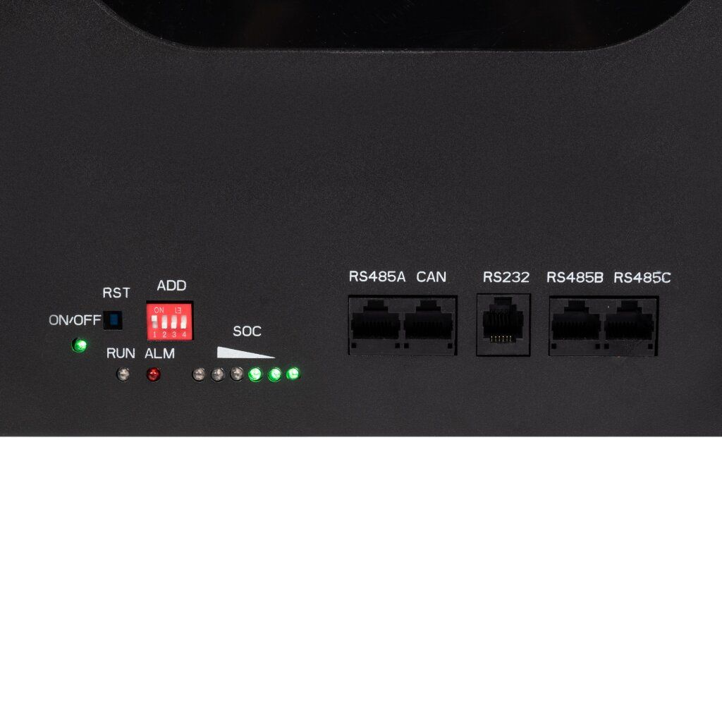 Акумулятор LP LiFePO4 48V (51,2V) - 230 Ah (11776Wh) (Smart BMS 200A) з LCD RM RS485/CAN