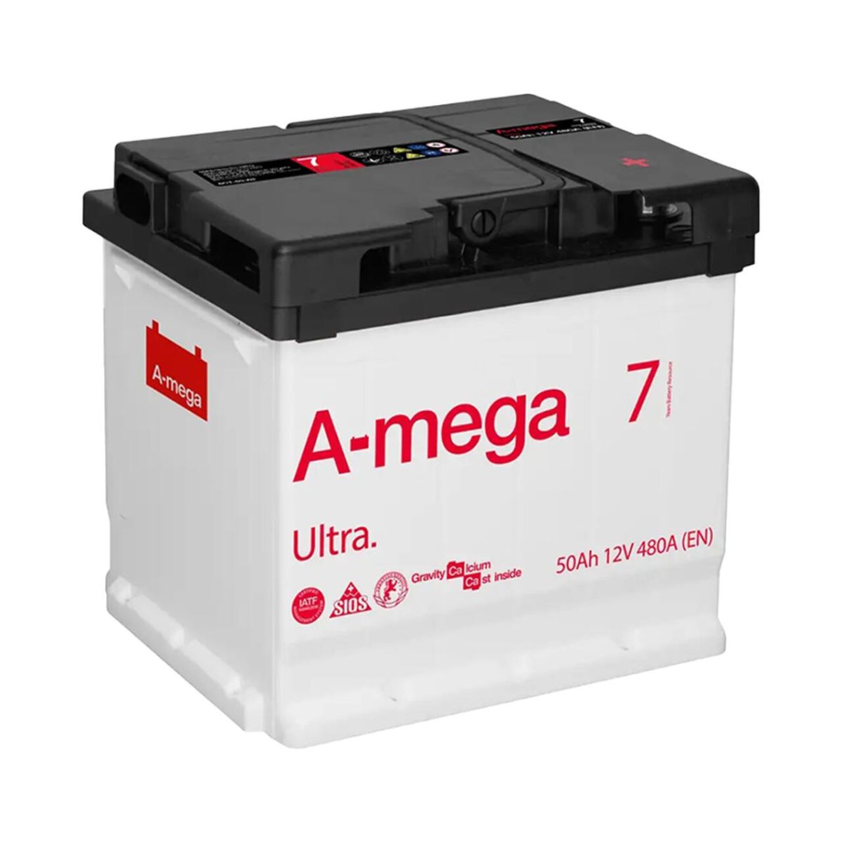 Акумулятор авто Мегатекс A-mega Ultra 6СТ-50-А3 (прав) ТХП 480