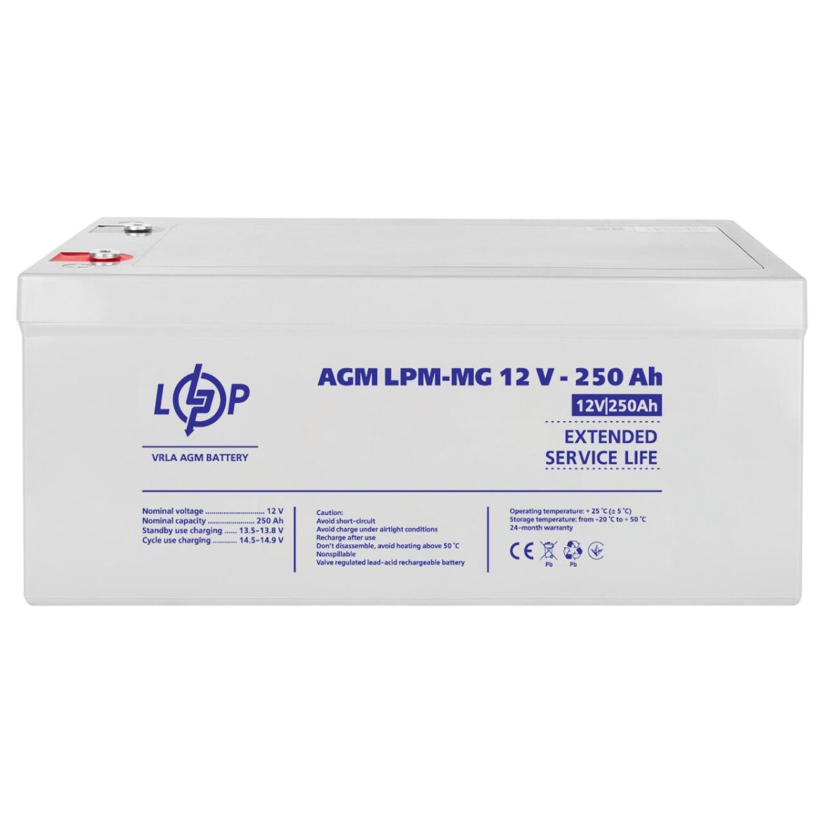 Акумулятор мультигелевий LPM-MG 12V - 250 Ah