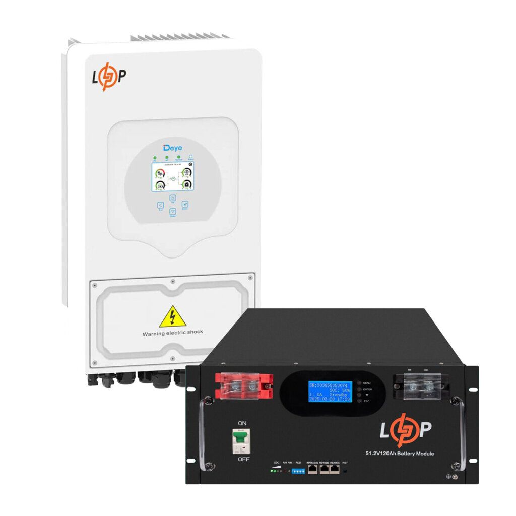 Комплект резервного живлення LogicPower 6000W + літієва (LiFePO4) батарея 6000Wh