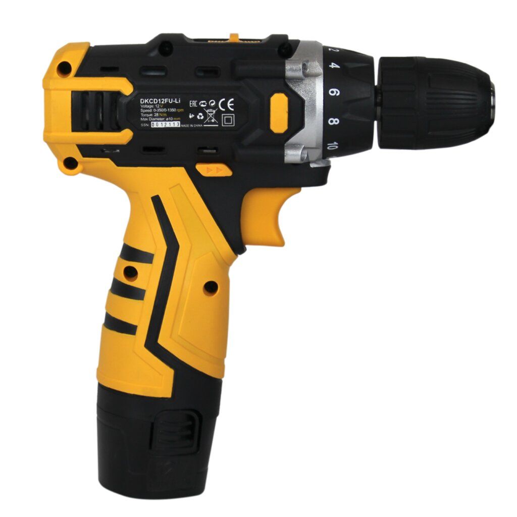 Акумуляторний шуруповерт + набір 104 інструментів в кейсі DEKO 12182