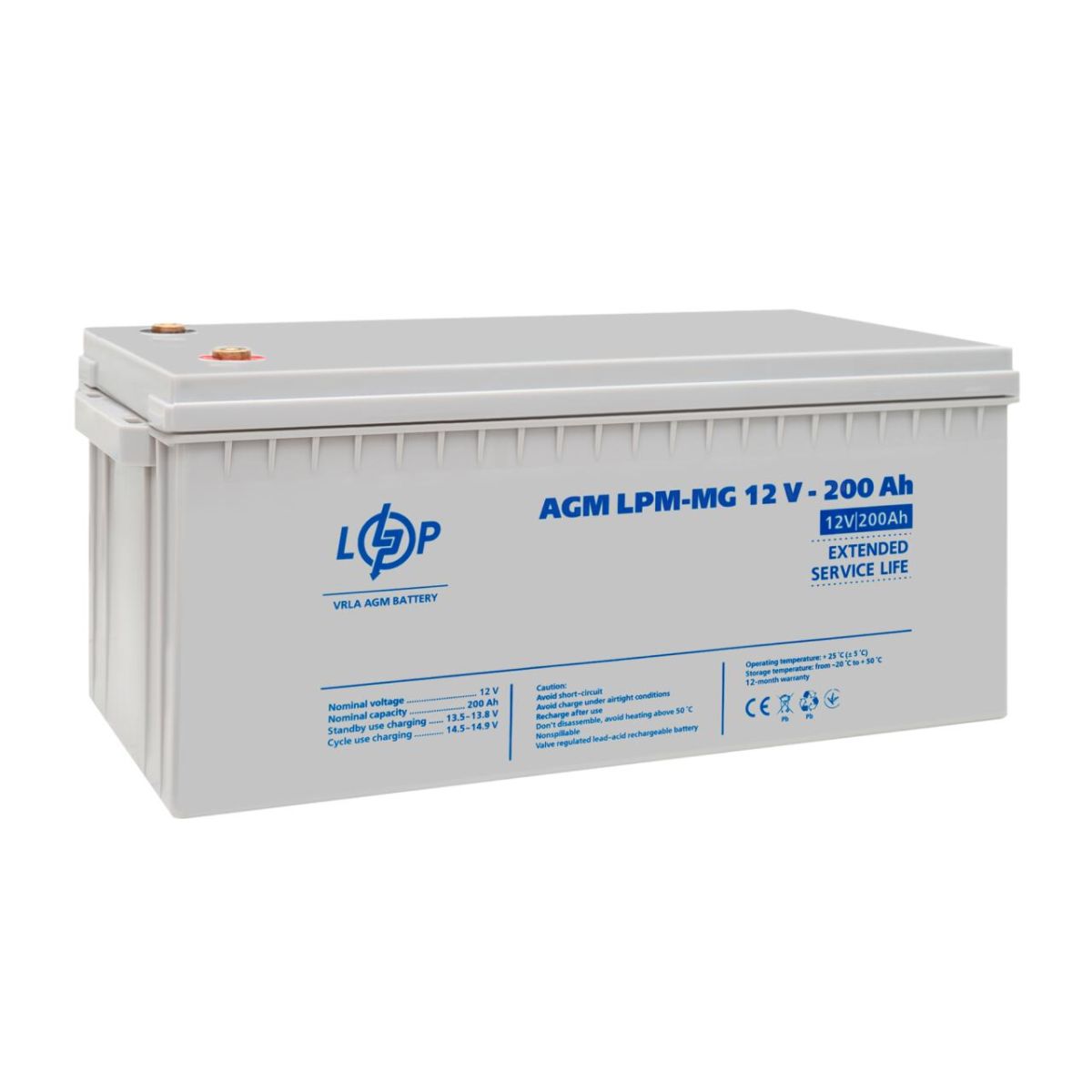 Акумулятор мультигелевий LPM-MG 12V - 200 Ah